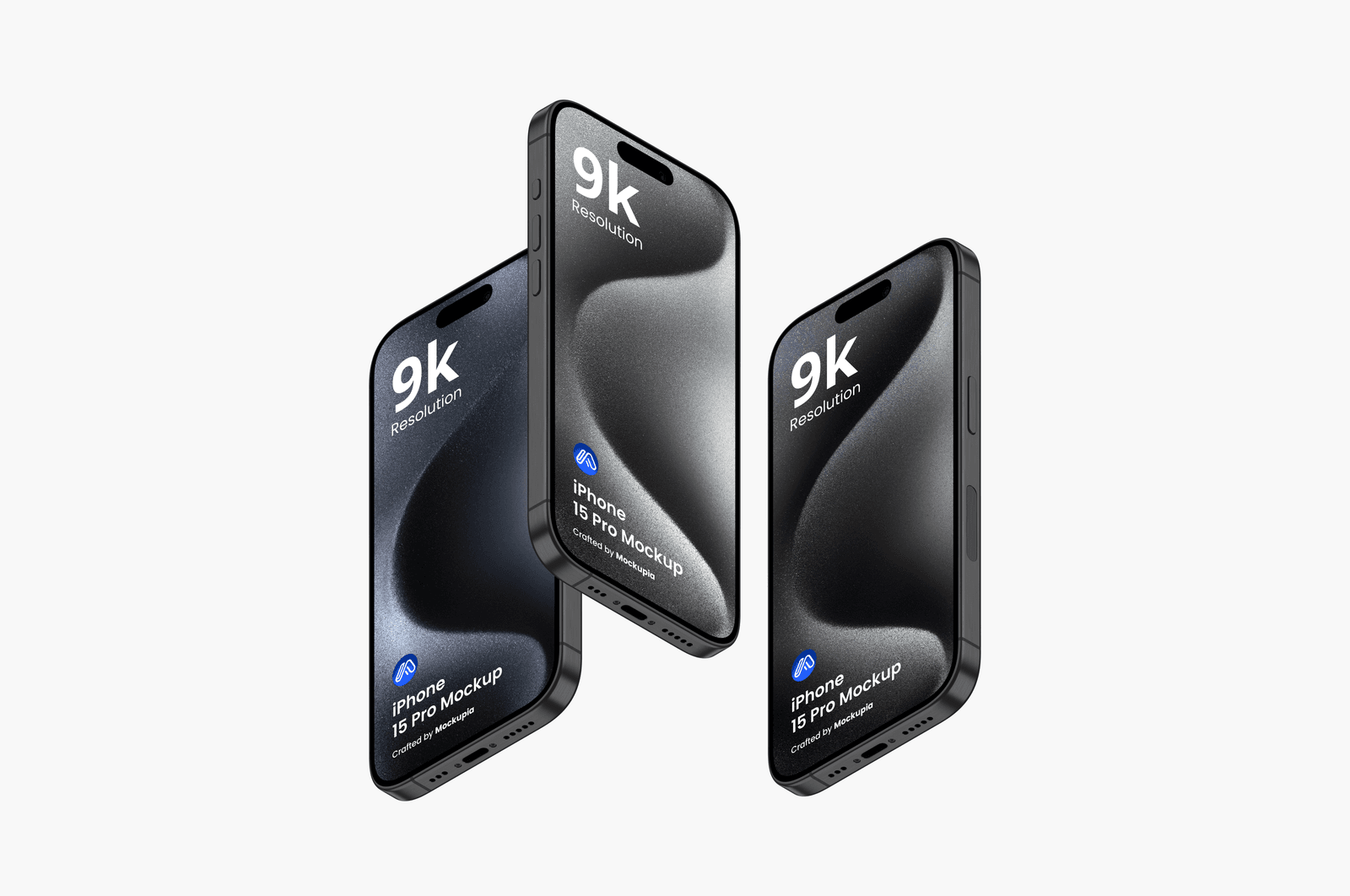 Dowwnload iOS App Mockup - Floating Left and View - Mockupia