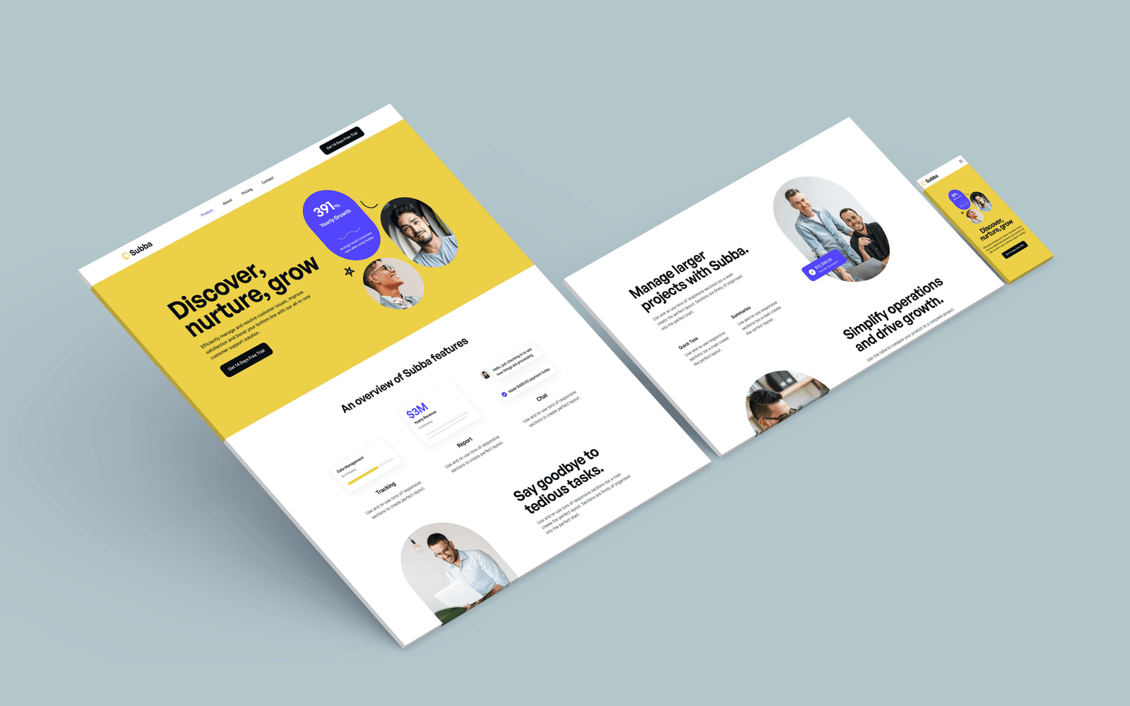 Dowwnload Responsive Website Mockups - Mockupia